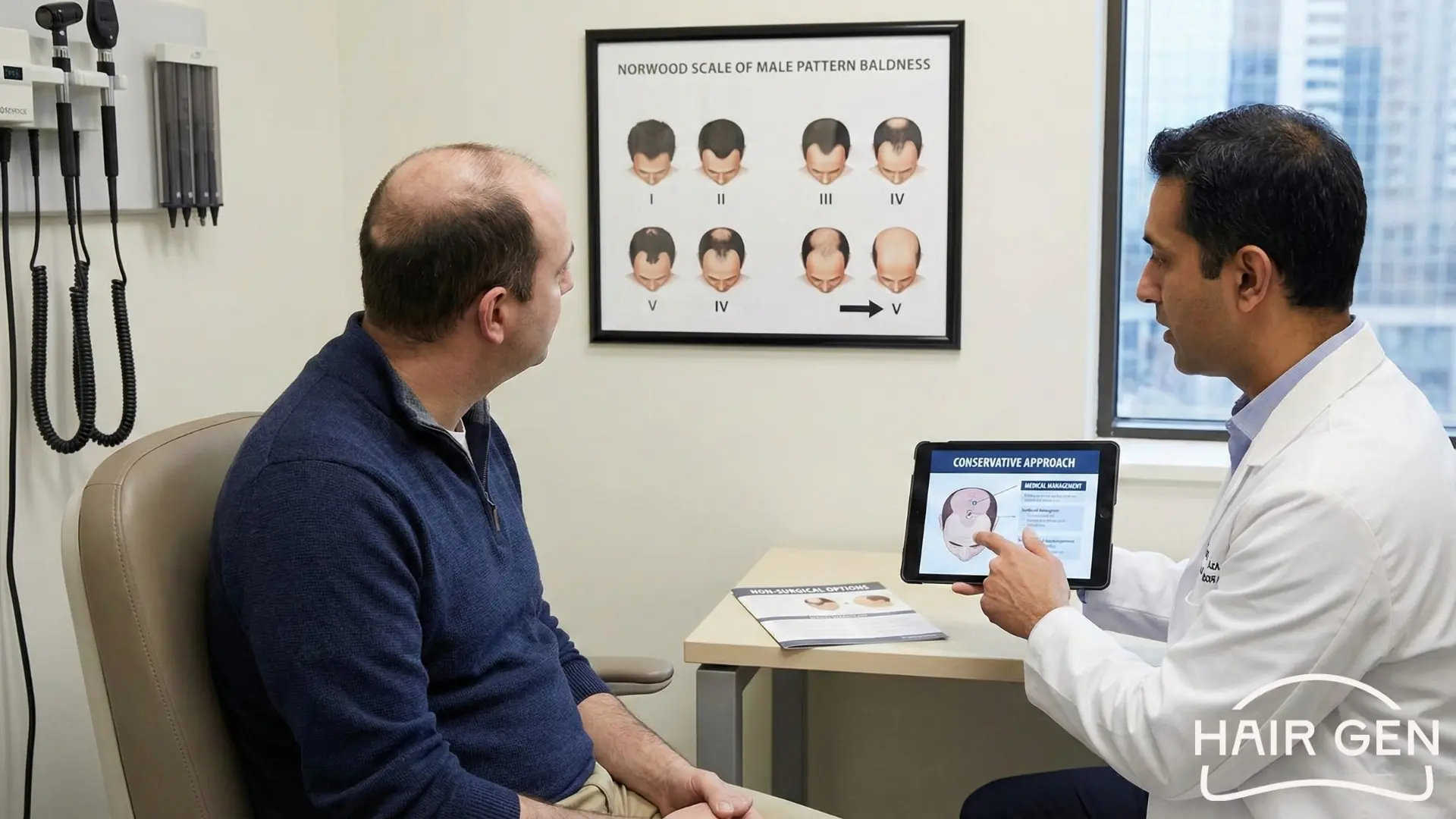 Échelle Norwood de la calvitie masculine