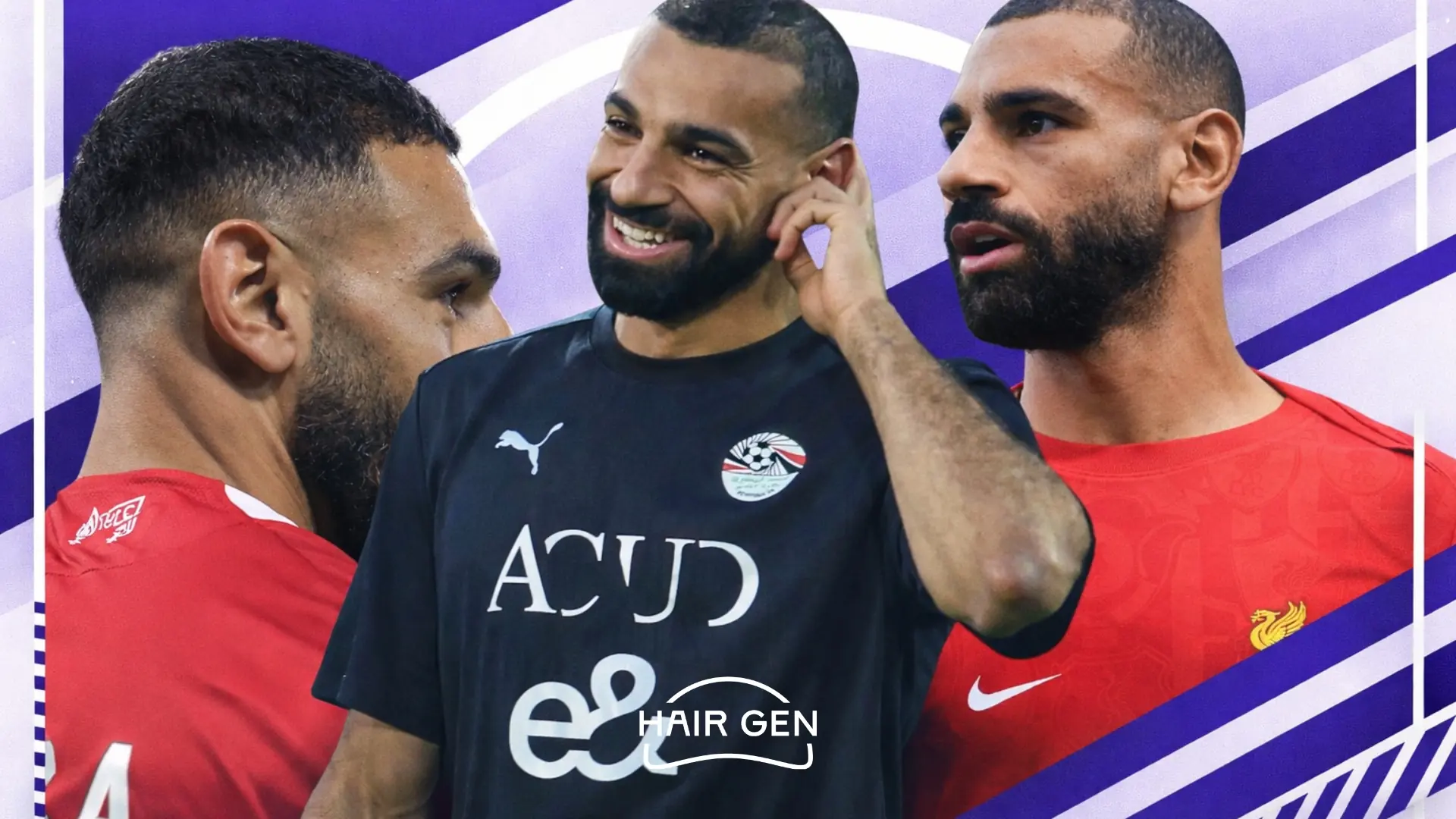 Gros plan sur le crâne rasé de Salah, publié en juin 2024.