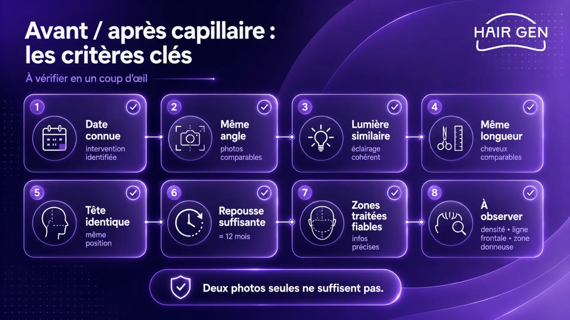 Critères avant après greffe de cheveux Gad Elmaleh analyse capillaire