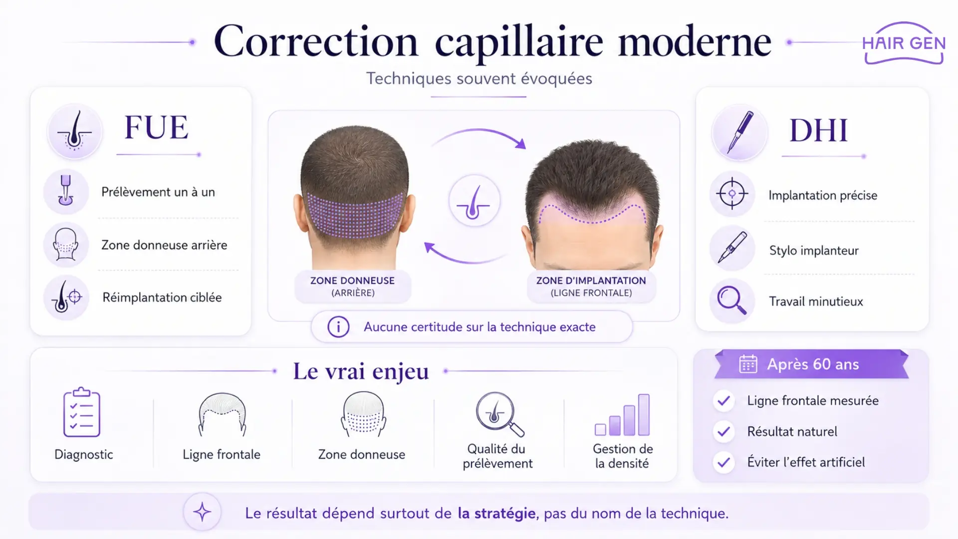 Élie Semoun greffe cheveux ou effet coiffure technique FUE DHI hypothèse capillaire