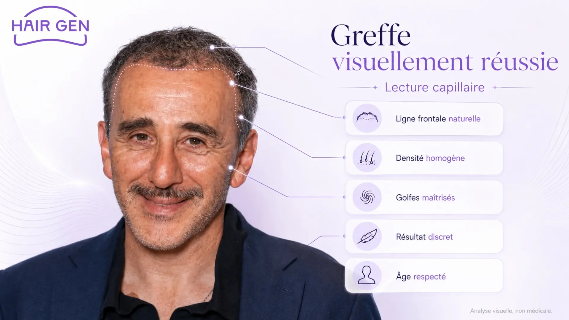 Élie Semoun résultat greffe cheveux naturel ligne frontale densité progressive