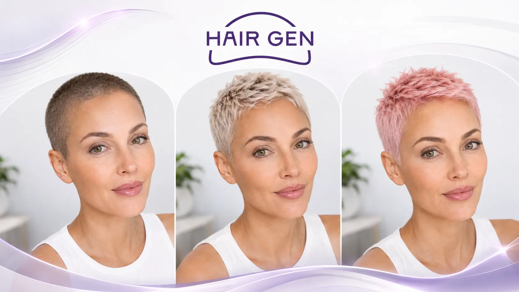 &Eacute;tapes illustr&eacute;es de la repousse des cheveux apr&egrave;s une chimioth&eacute;rapie